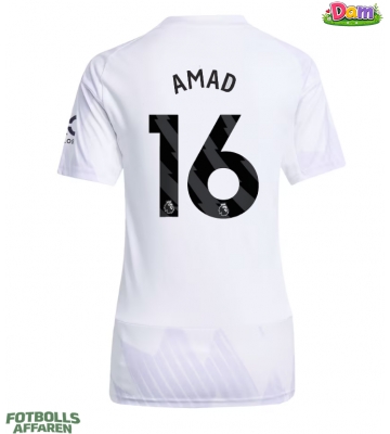 Manchester United Amad Diallo #16 Bortatröja Kvinnor 2025-26 Kortärmad